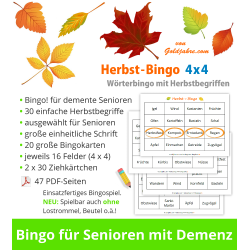 Herbst-Bingo 4x4 für...