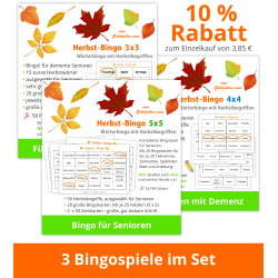 3 Herbst-Bingos im Set