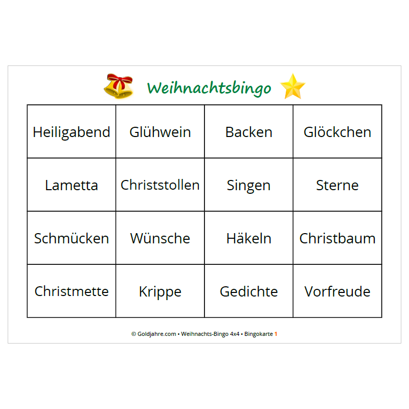 Weihnachts-Bingo-Set Für 24 Spieler – 24 Karten, Aufkleber, Ansagekarte – Festliche Familienaktivität Für Weihnachtsfeiern & Klassenpartys – Inkl. Anleitung Weihnachts-Bingo-Set Für 24 Spieler – 24 Karten, Aufkleber, Ansagekarte – Festliche Familienaktivität Für Weihnachtsfeiern & Klassenpartys – Inkl. Anleitung