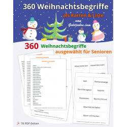 360 Weihnachtsbegriffe für...