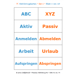 Wortkarten zum Ausschneiden