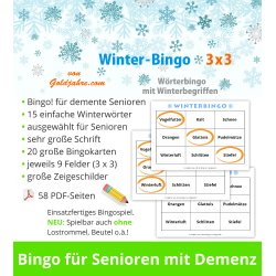 Winter-Bingo 3x3 für...