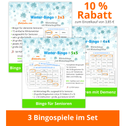 3 Winter-Bingos im Set